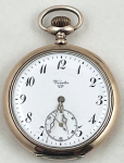 Stříbrné zlacené kapesní hodinky - Vinéta