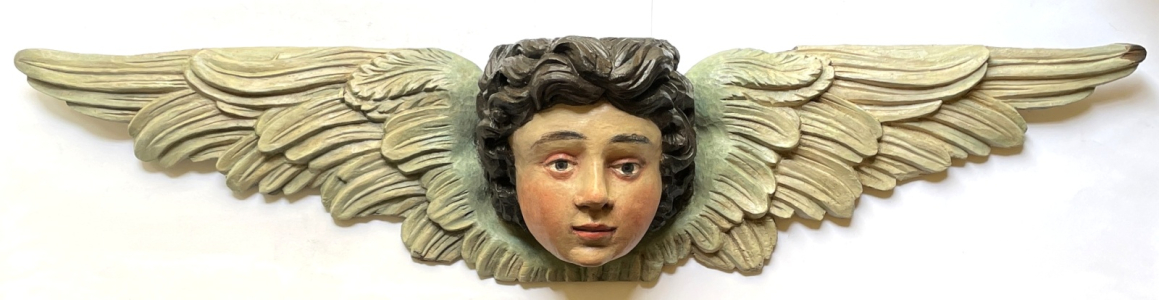 Velká okřídlená hlava anděla - Putto (1).JPG